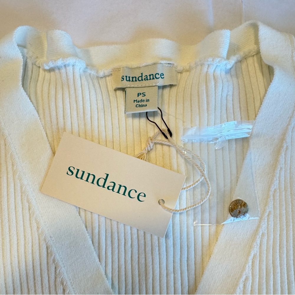 Sundance Twyla Stitch Sweater NWT in Ivory Small Petite - Picture 7 of 9